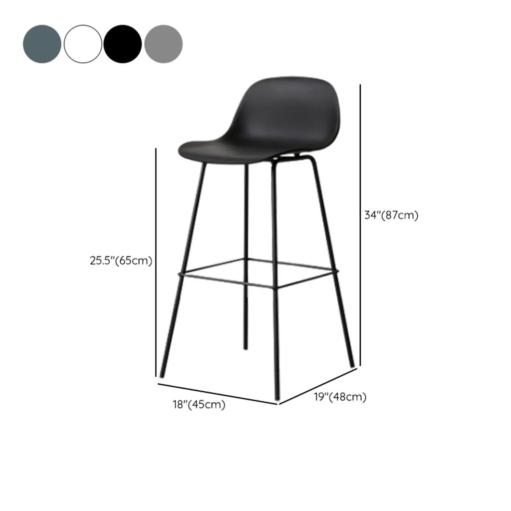Modern Metal Elegant Comfort Bar Stool with Sleek Design