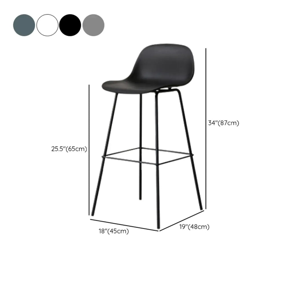 Modern Metal Elegant Comfort Bar Stool with Sleek Design