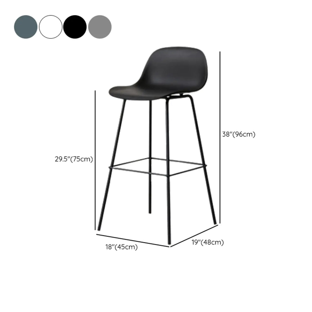 Modern Metal Elegant Comfort Bar Stool with Sleek Design