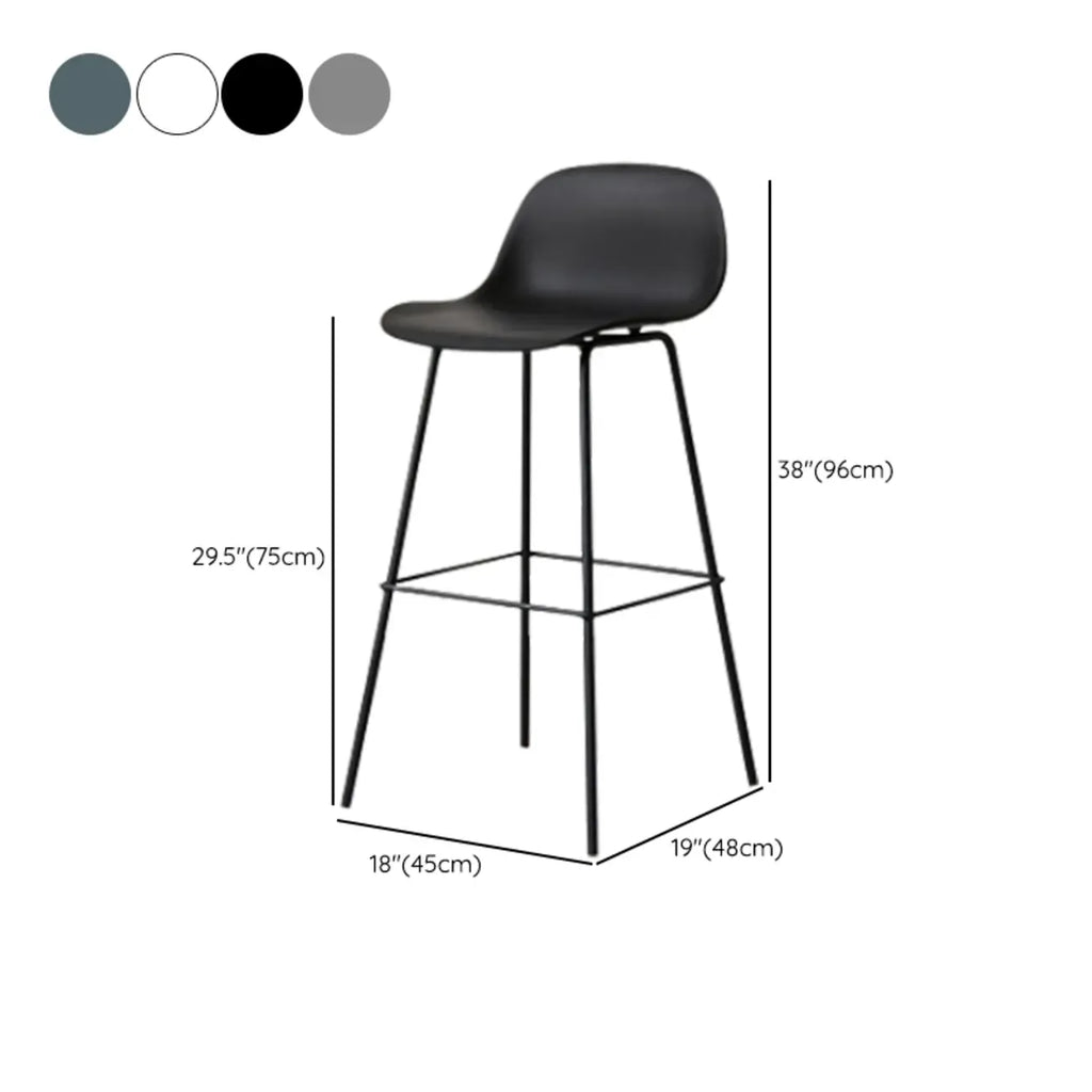 Modern Metal Elegant Comfort Bar Stool with Sleek Design