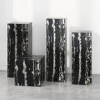 Minimalist Marble Square Block End Table