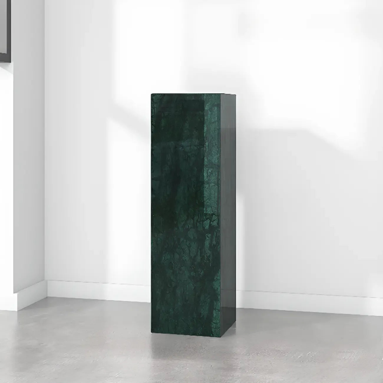 Minimalist Marble Square Block End Table