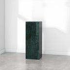 Minimalist Marble Square Block End Table