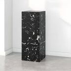 Minimalist Marble Square Block End Table