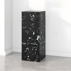 Minimalist Marble Square Block End Table