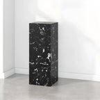 Minimalist Marble Square Block End Table