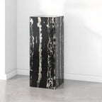 Minimalist Marble Square Block End Table