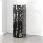 Minimalist Marble Square Block End Table