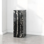 Minimalist Marble Square Block End Table
