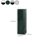 Minimalist Marble Square Block End Table