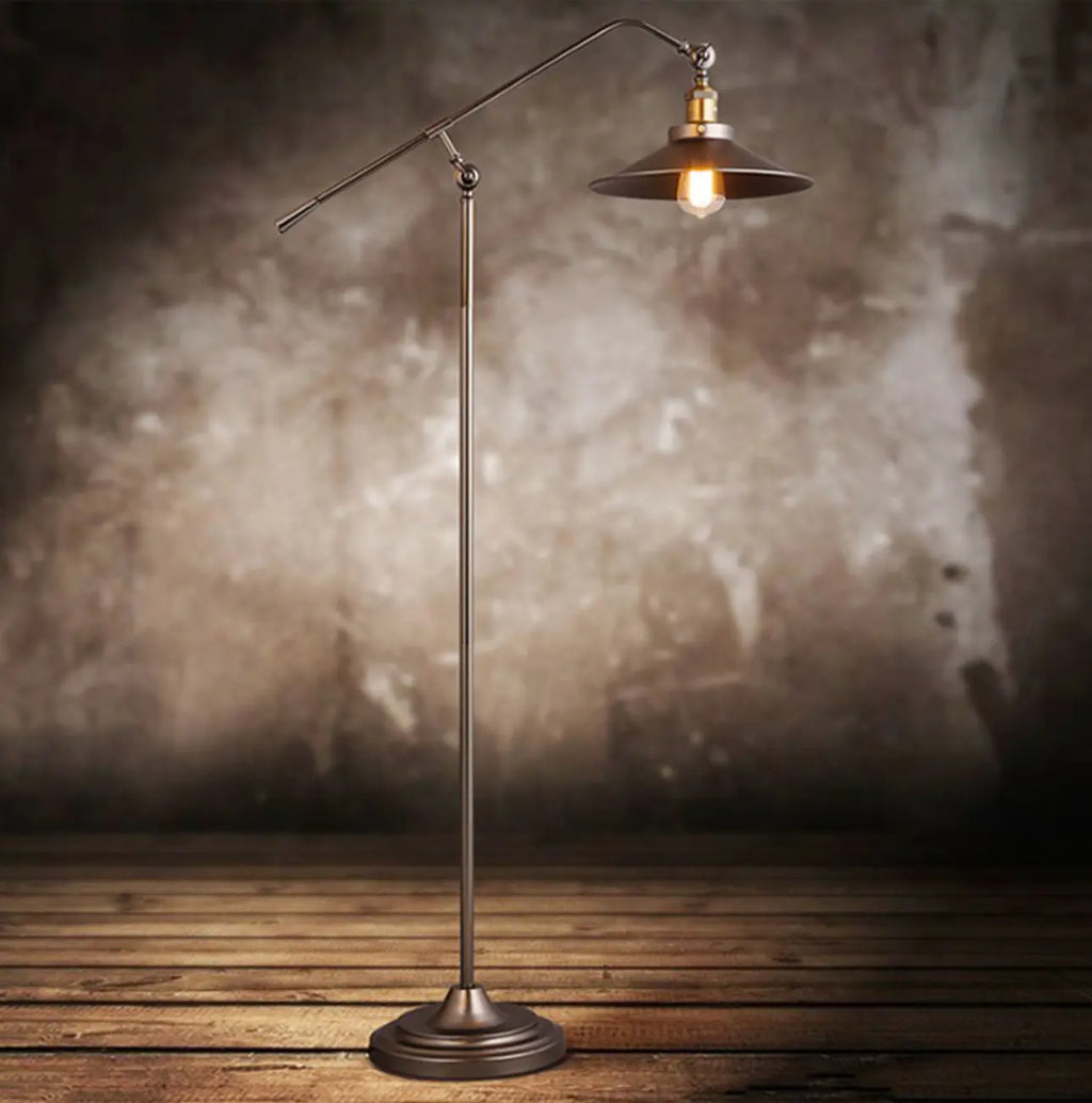 Adjustable Industrial Retro Metal Standing Floor Lamp