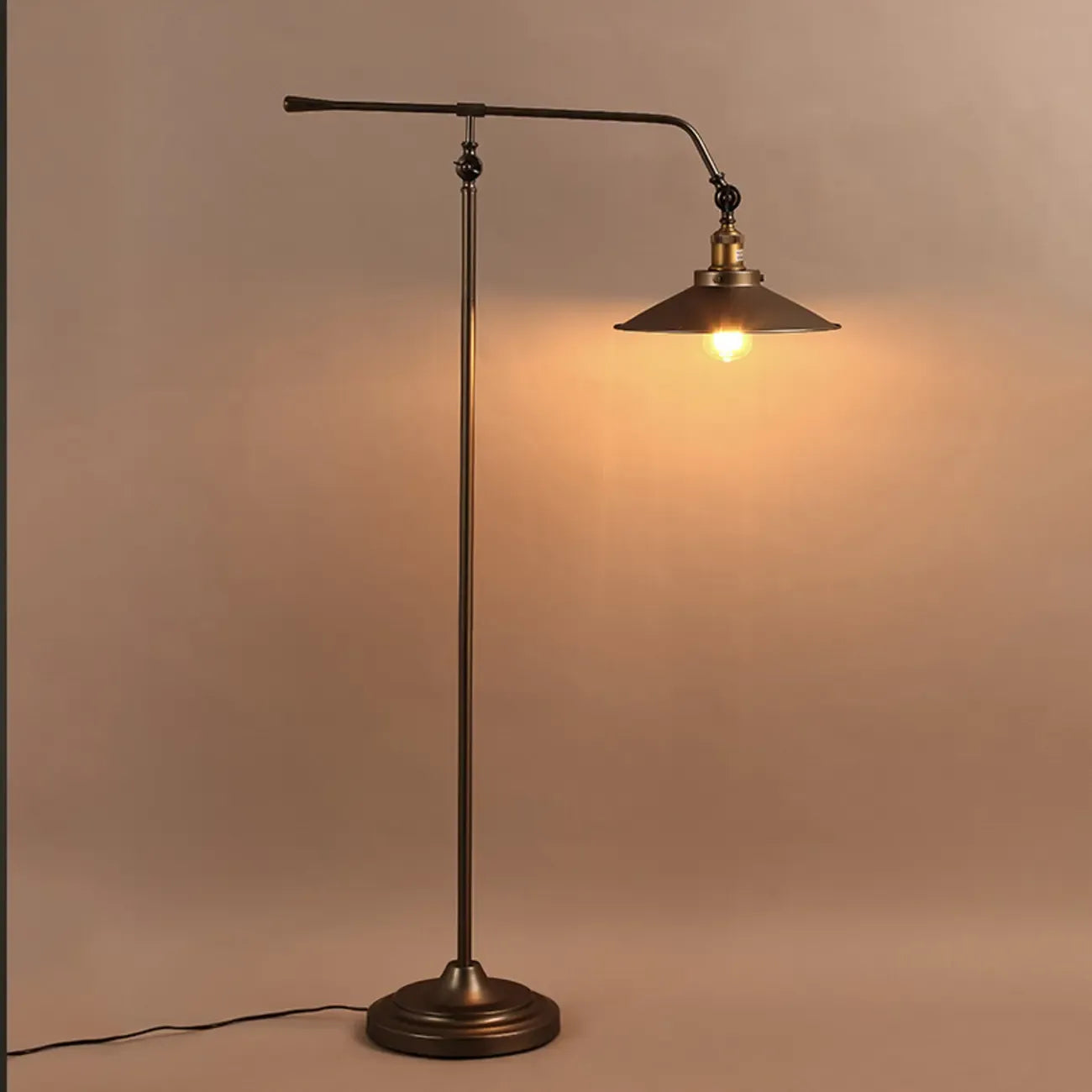 Adjustable Industrial Retro Metal Standing Floor Lamp