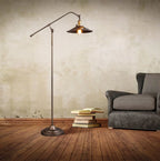 Adjustable Industrial Retro Metal Standing Floor Lamp