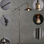 Adjustable Industrial Retro Metal Standing Floor Lamp