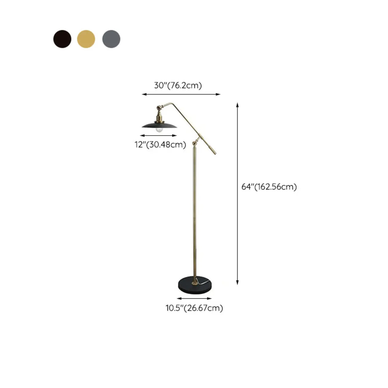 Adjustable Industrial Retro Metal Standing Floor Lamp