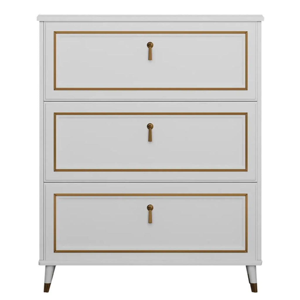 Grey Wooden Drop Front Shoe Cabinet with Adjustable Shelves