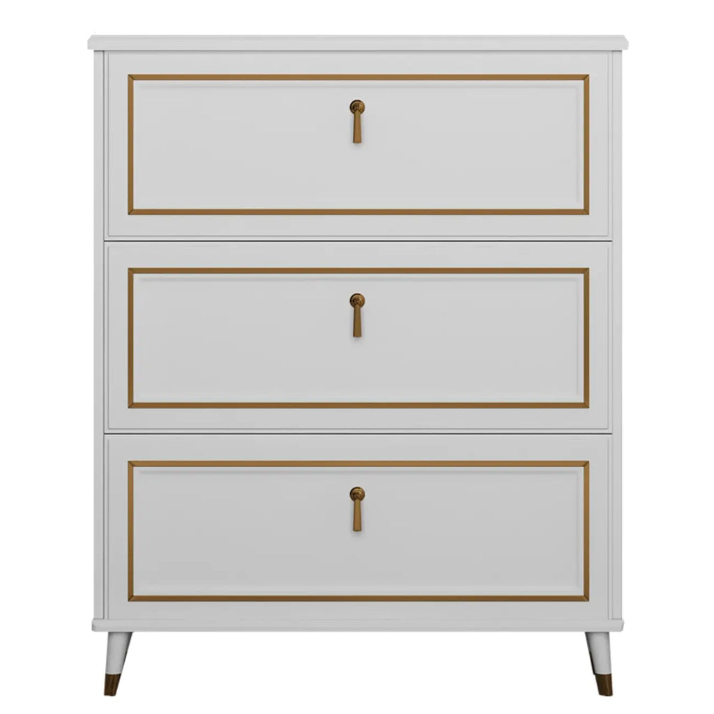Grey Wooden Drop Front Shoe Cabinet with Adjustable Shelves