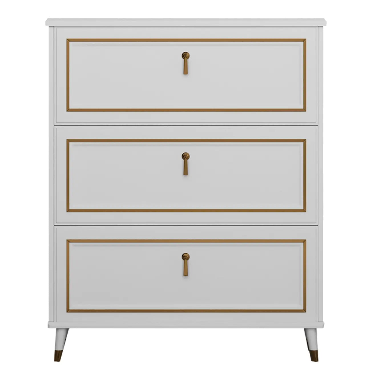 Grey Wooden Drop Front Shoe Cabinet with Adjustable Shelves