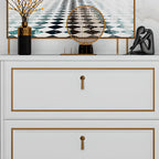 Grey Wooden Drop Front Shoe Cabinet with Adjustable Shelves