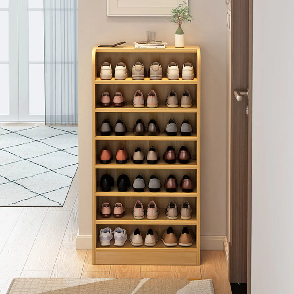 Functional Adjustable Multi-Layer Wooden Shoe Rack Organizer