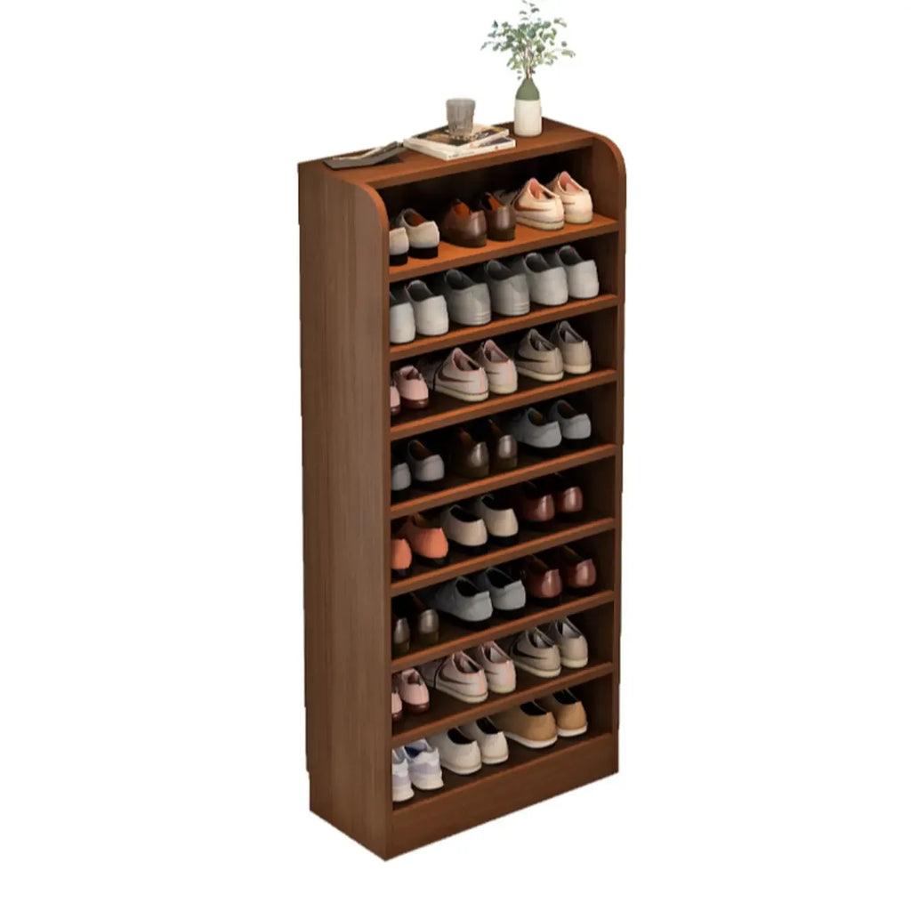 Functional Adjustable Multi-Layer Wooden Shoe Rack Organizer