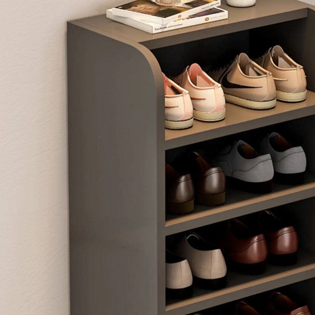 Functional Adjustable Multi-Layer Wooden Shoe Rack Organizer