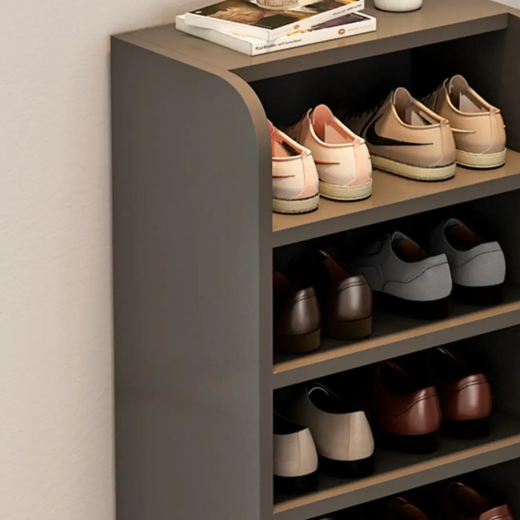 Functional Adjustable Multi-Layer Wooden Shoe Rack Organizer