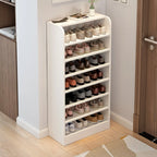 Functional Adjustable Multi-Layer Wooden Shoe Rack Organizer