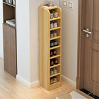 Functional Adjustable Multi-Layer Wooden Shoe Rack Organizer
