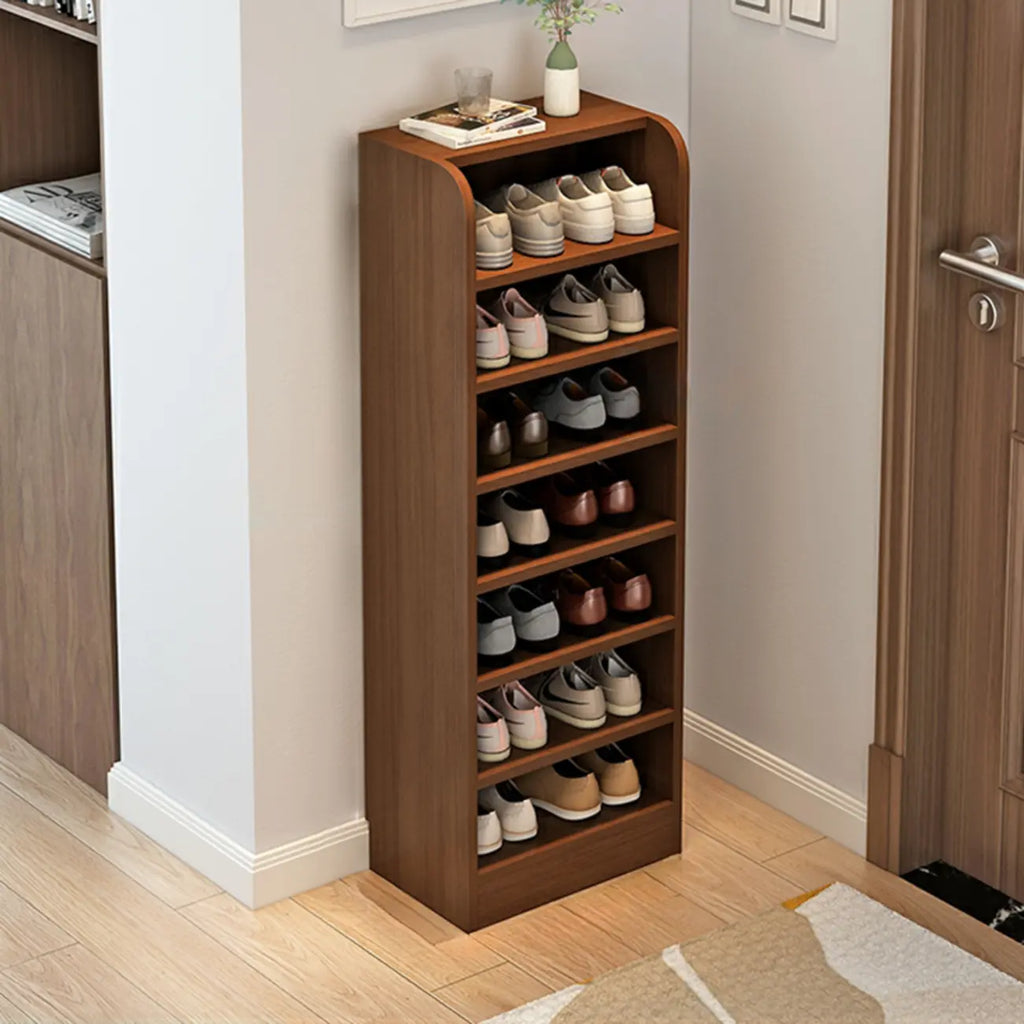 Functional Adjustable Multi-Layer Wooden Shoe Rack Organizer