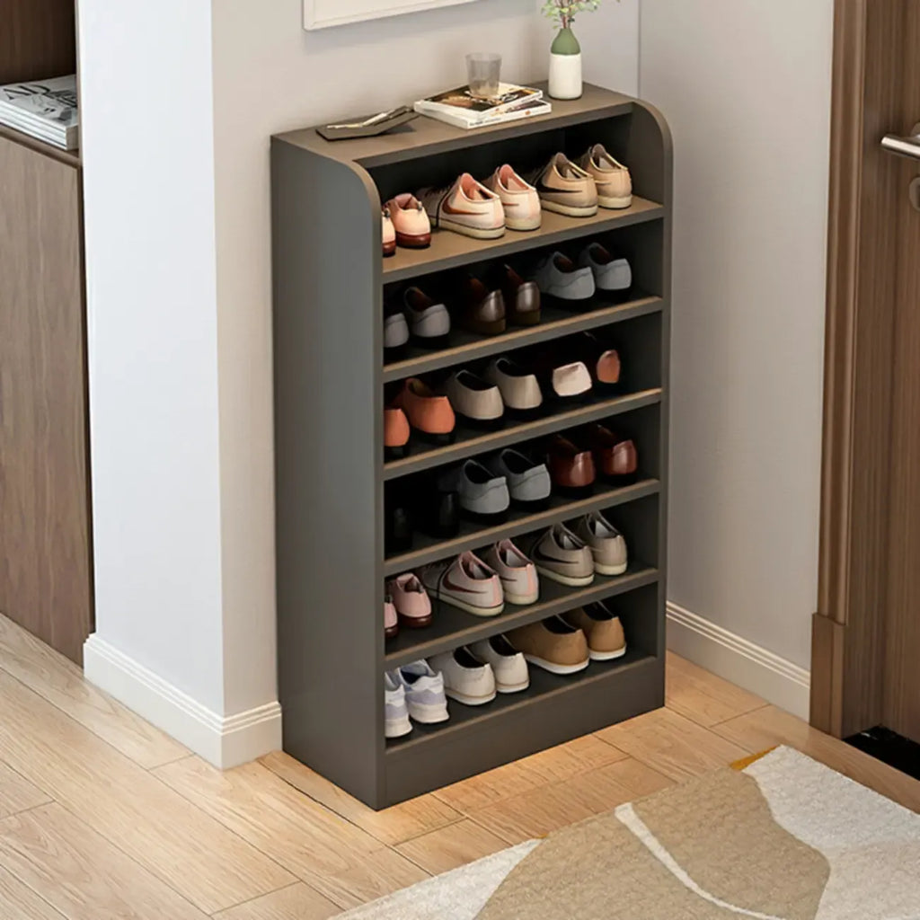Functional Adjustable Multi-Layer Wooden Shoe Rack Organizer