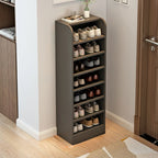 Functional Adjustable Multi-Layer Wooden Shoe Rack Organizer