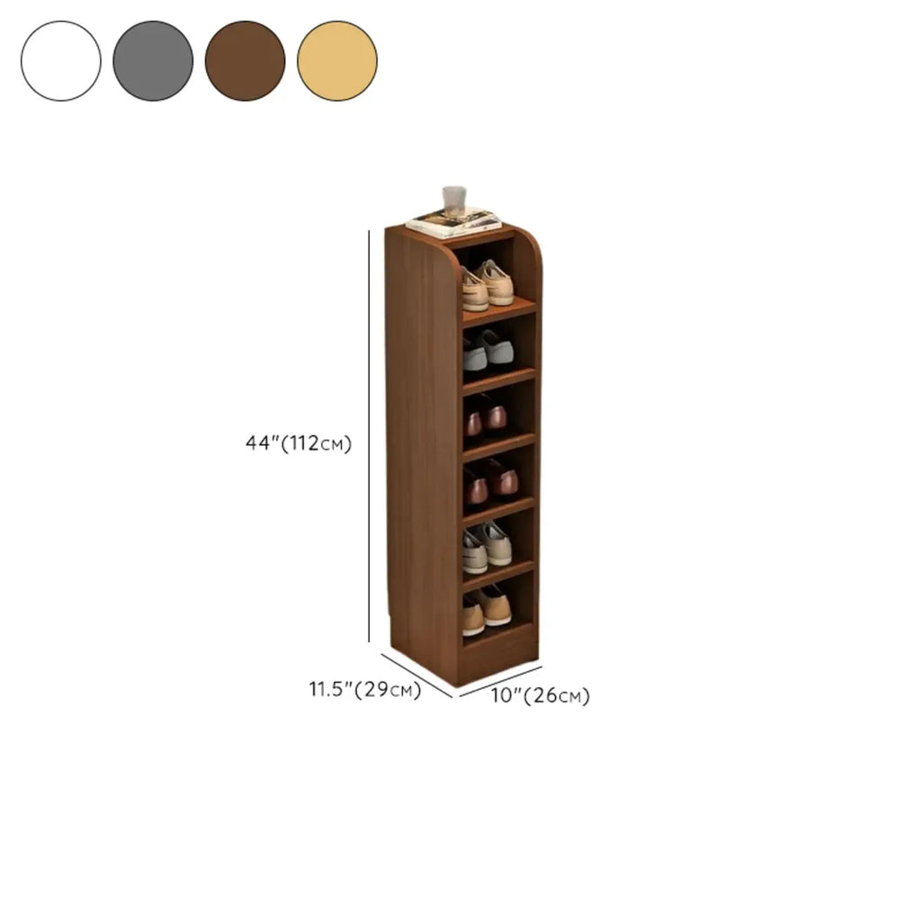 Functional Adjustable Multi-Layer Wooden Shoe Rack Organizer