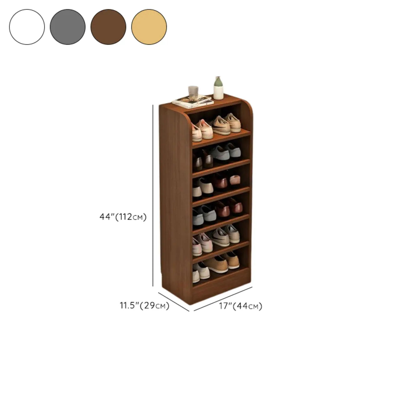 Functional Adjustable Multi-Layer Wooden Shoe Rack Organizer