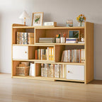 Modern Wood Adjustable Horizontal Bookcase Cube Organizer
