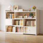 Modern Wood Adjustable Horizontal Bookcase Cube Organizer