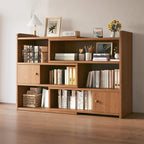 Modern Wood Adjustable Horizontal Bookcase Cube Organizer