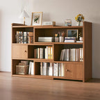 Modern Wood Adjustable Horizontal Bookcase Cube Organizer