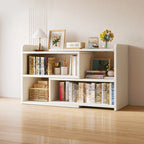 Modern Wood Adjustable Horizontal Bookcase Cube Organizer