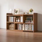 Modern Wood Adjustable Horizontal Bookcase Cube Organizer