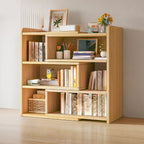Modern Wood Adjustable Horizontal Bookcase Cube Organizer