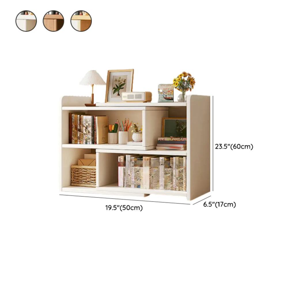 Modern Wood Adjustable Horizontal Bookcase Cube Organizer
