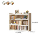 Modern Wood Adjustable Horizontal Bookcase Cube Organizer