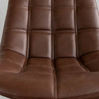Glam Faux Leather Swivel Adjustable Bar Stools