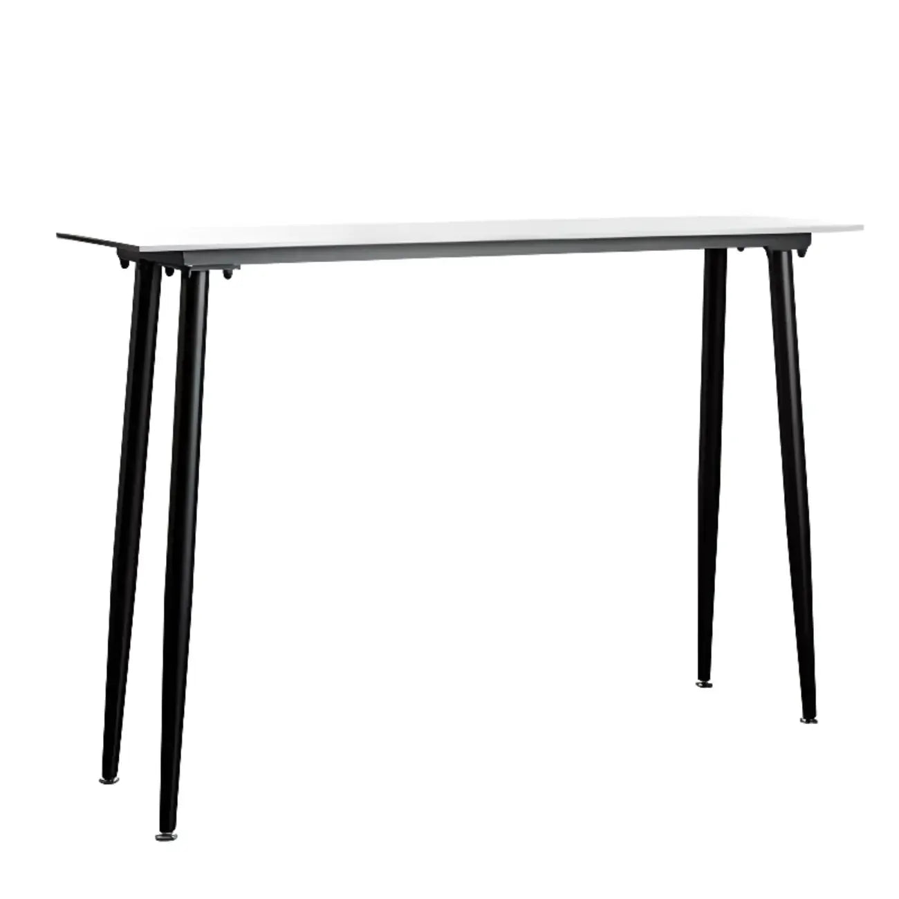 Modern Grey Travertine Top Metal Legs Bar Table for Dining Room