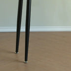 Modern Grey Travertine Top Metal Legs Bar Table for Dining Room