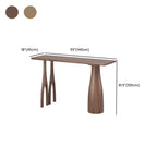 Stylish Brown Natural Wooden Bar Table for Home Bistro