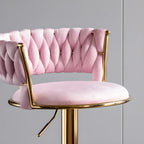 Modern Velvet Swivel Adjustable Bar Stools