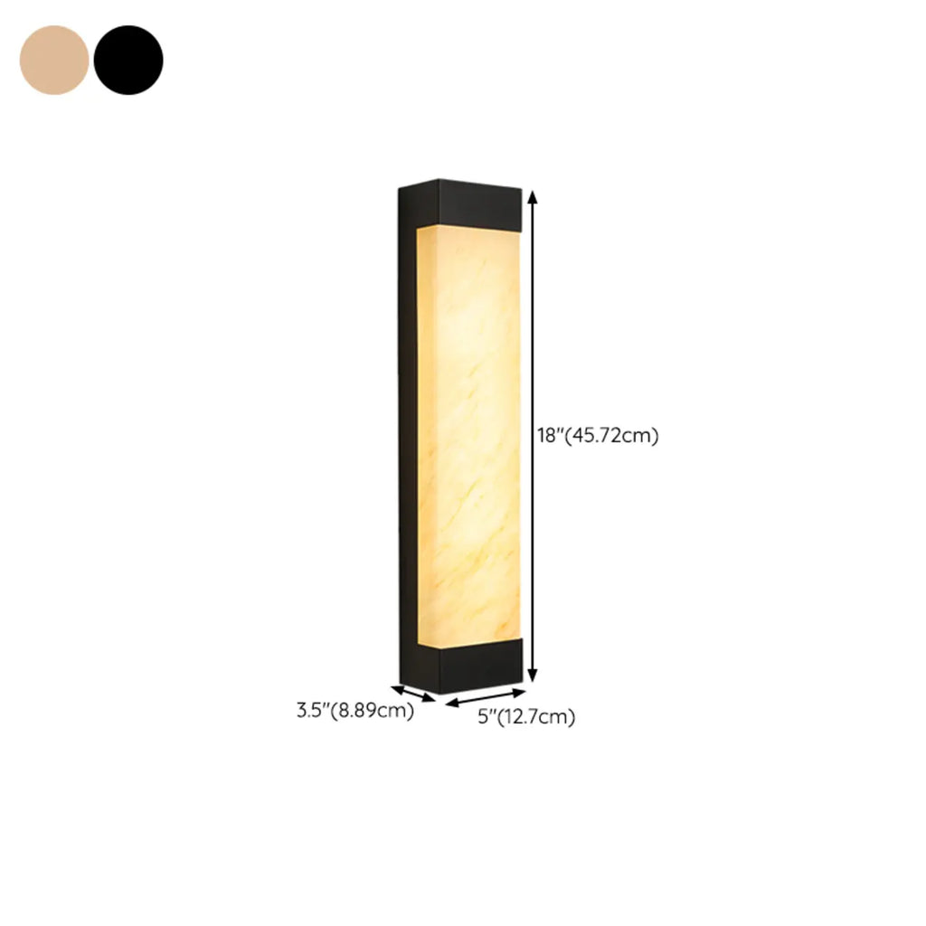 Contemporary Outdoor Plastic Beige LED Wall Sconce