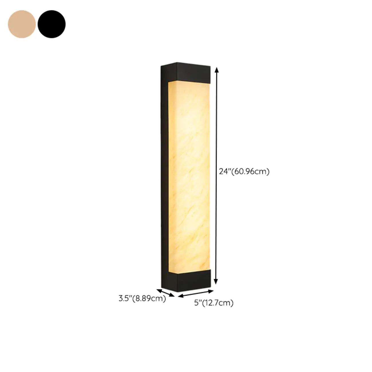 Contemporary Outdoor Plastic Beige LED Wall Sconce